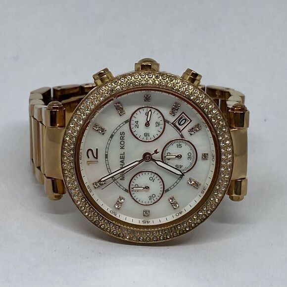 Michael Kors Parker MK5491 Women's Stainless Steel Analog Dial Wrist Watch MP741 - Picture 7 of 12